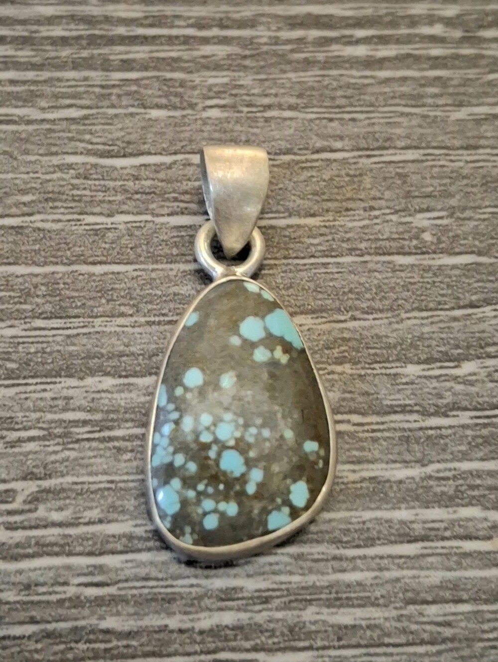 Pendant Mine 8 Turquoise Natural Stone Sterling Silver